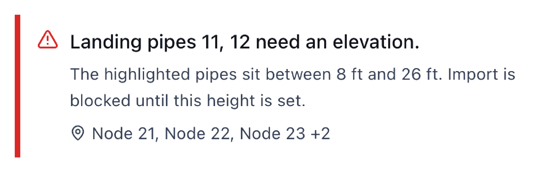 HASSCAD warnings for a residential calculation