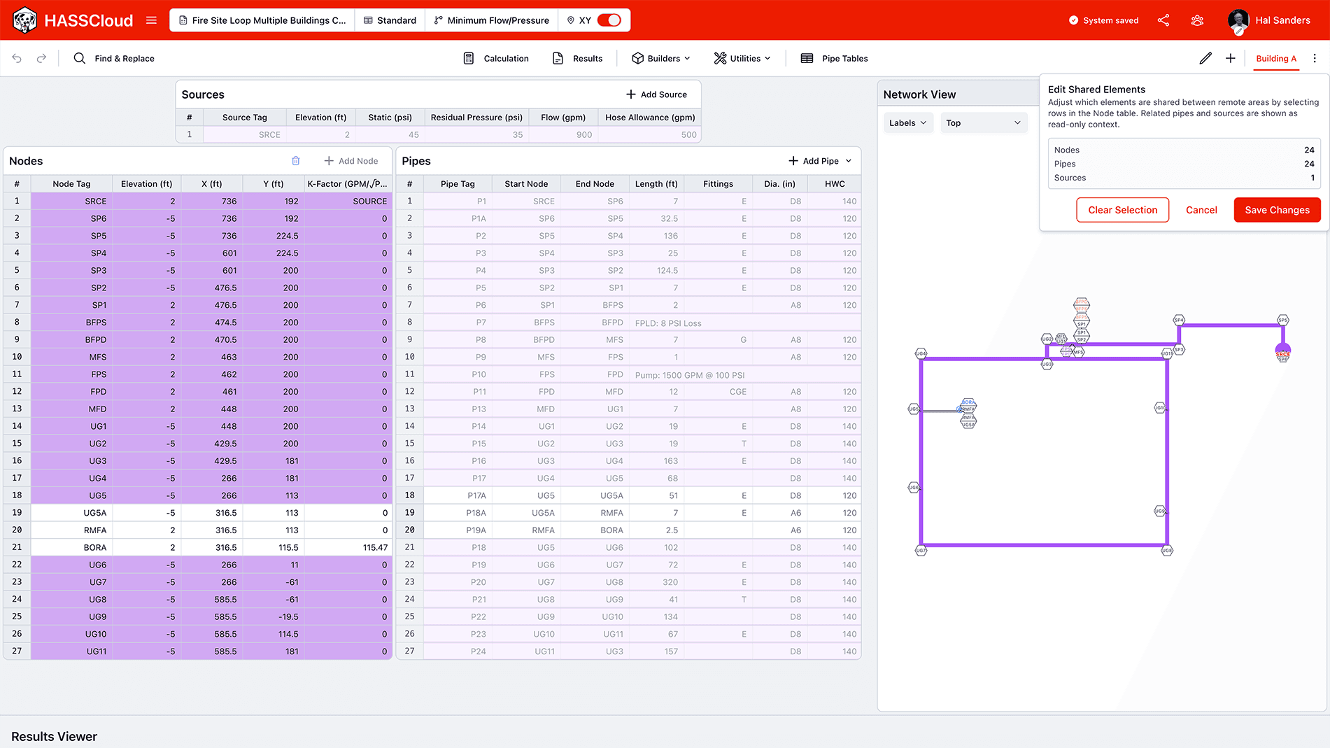 Editing a shared element updates every remote area at once